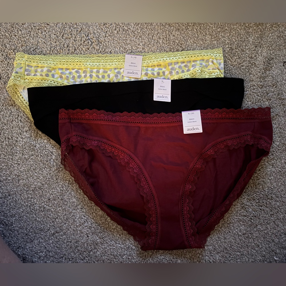 3 pairs of Auden (Target brand) Underwear